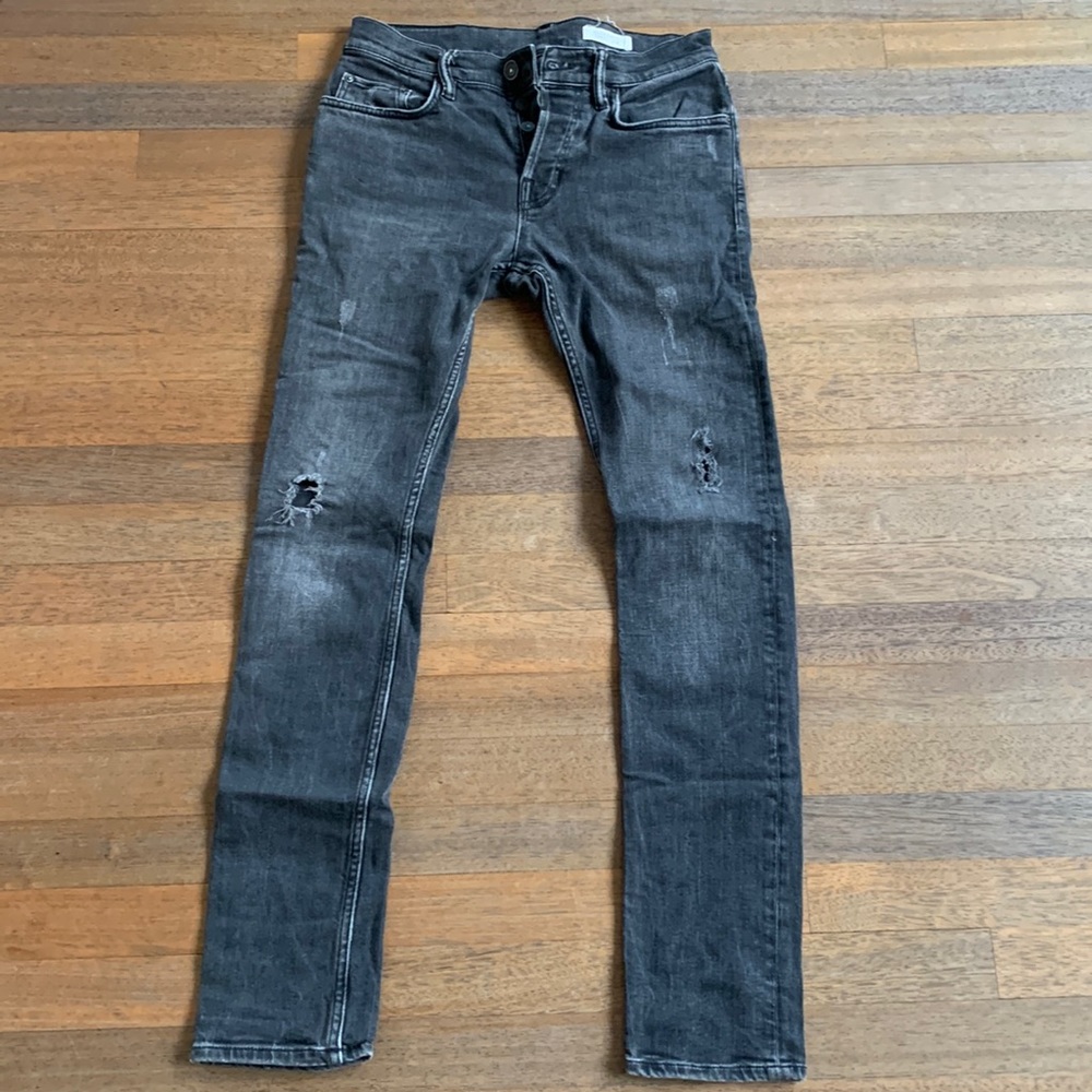 All Saints Damaged Skinny Jeans